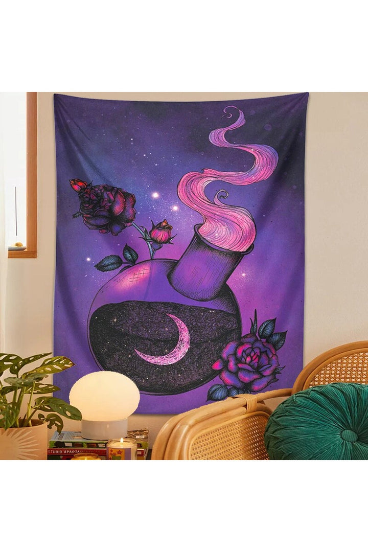 Lisslune | Trippy Rose Magic Wand Carpet