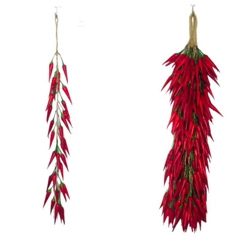 Lisslune | Vibrant Synthetic Pepper Sticks - Playful Artificial Vegetables for Home Décor and Event Styling