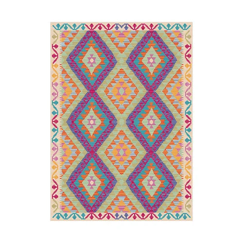 Rynx | Ethnic Style Living Room Sofa Decorative Rugs Retro American Bedroom Area Rug Persian Soft Wardrobe Balcony Rug Carpet