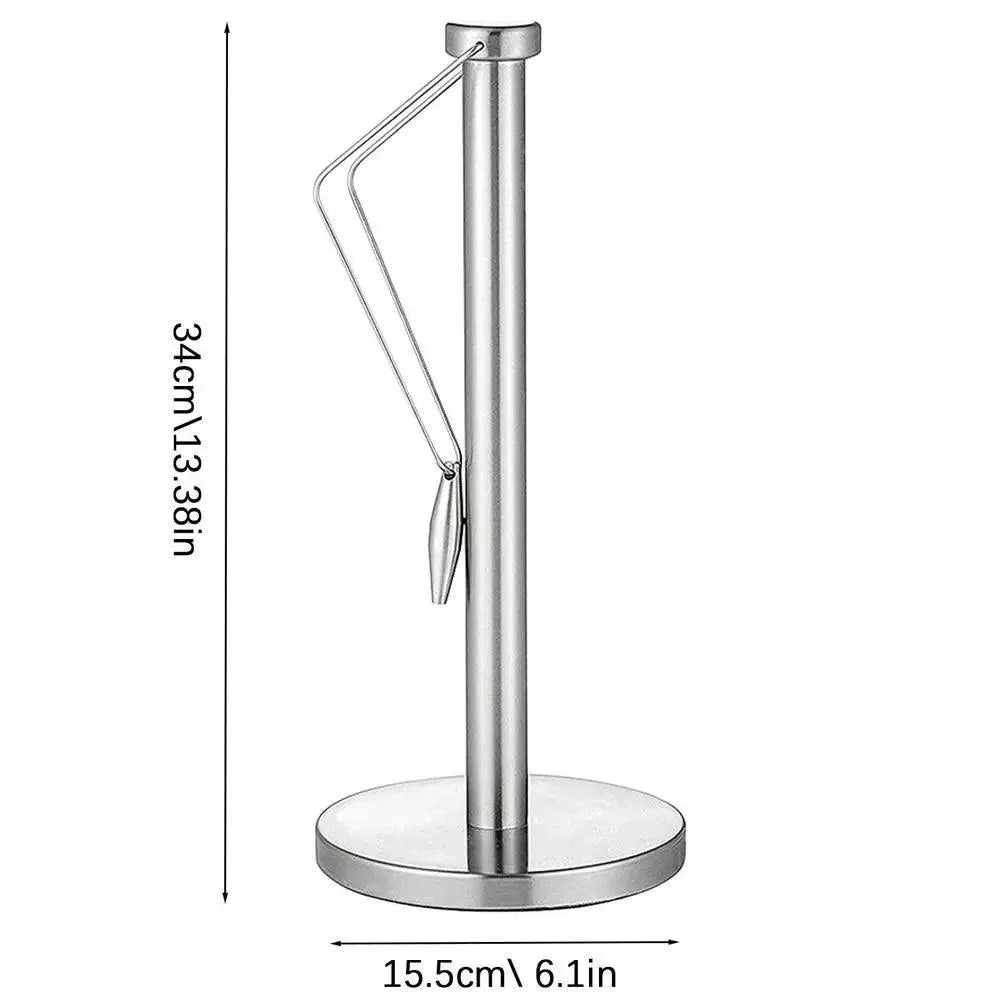 Lisslune | Elegant kitchen roll holder made of stainless steel with dual mounting options