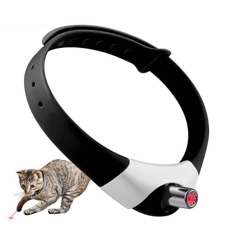 Lisslune | Adjustable Laser Cat Collar with USB Rechargeable Interactive Toy for Endless Fun