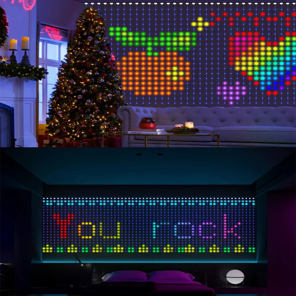 Lisslune | Musical RGB Curtain Garland LED Window Lights