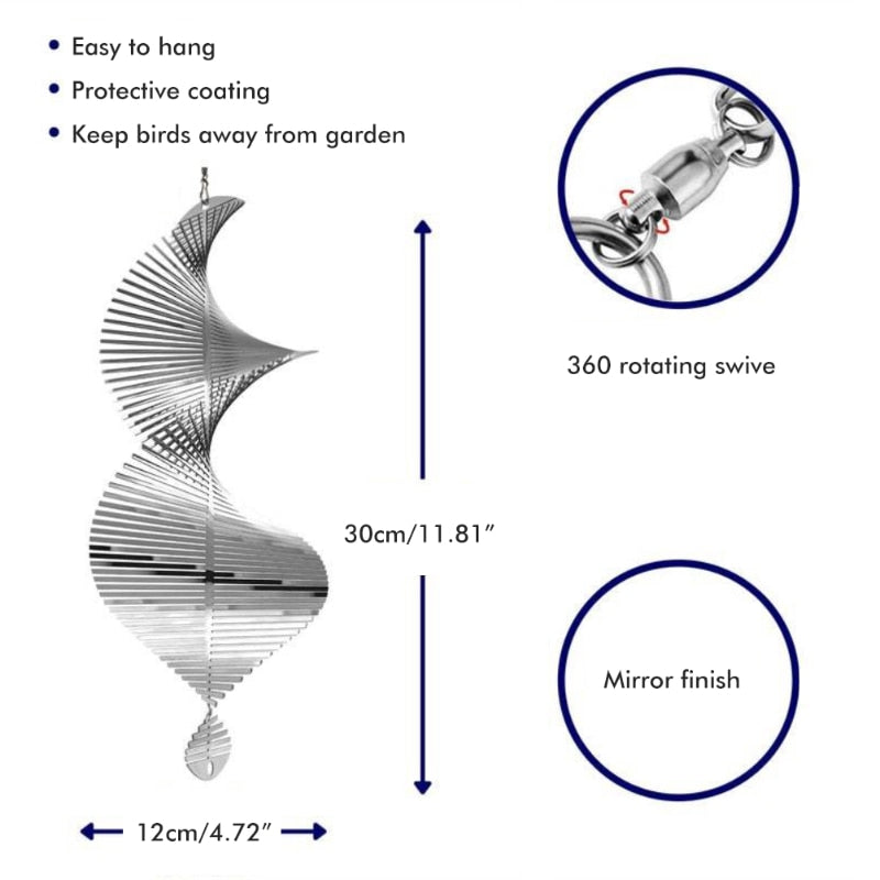 Lisslune | Rotating Wind Spinners: Nordic Garden Decoration