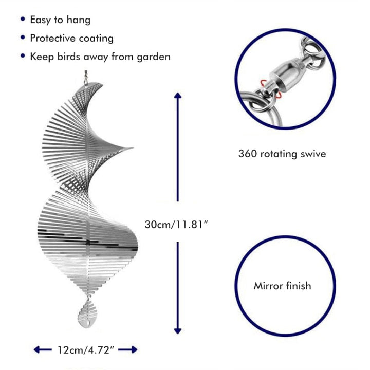 Lisslune | Rotating Wind Spinners: Nordic Garden Decoration