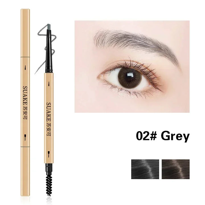Rynx | Waterproof Eyebrow Boosting Pencil with Double-Ended Pencil and Brush Long-Lasting Eyebrow Cosmetics Easy-to-Wear Makeup for Women