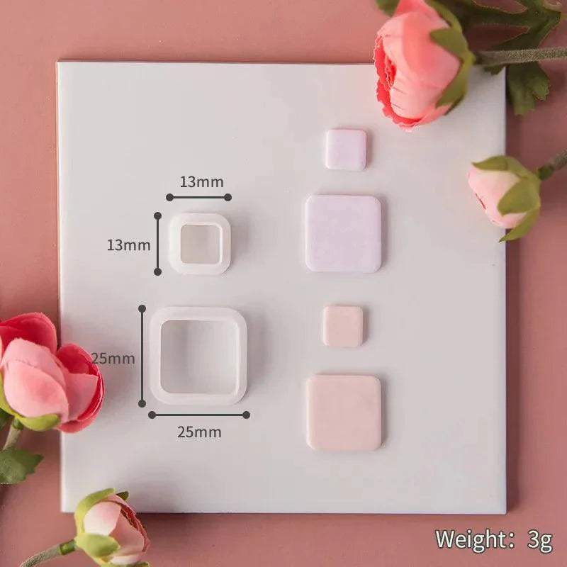 Lisslune | Geometric Elegance Polymer Clay Cutting Tools - Essential for Creative Makers