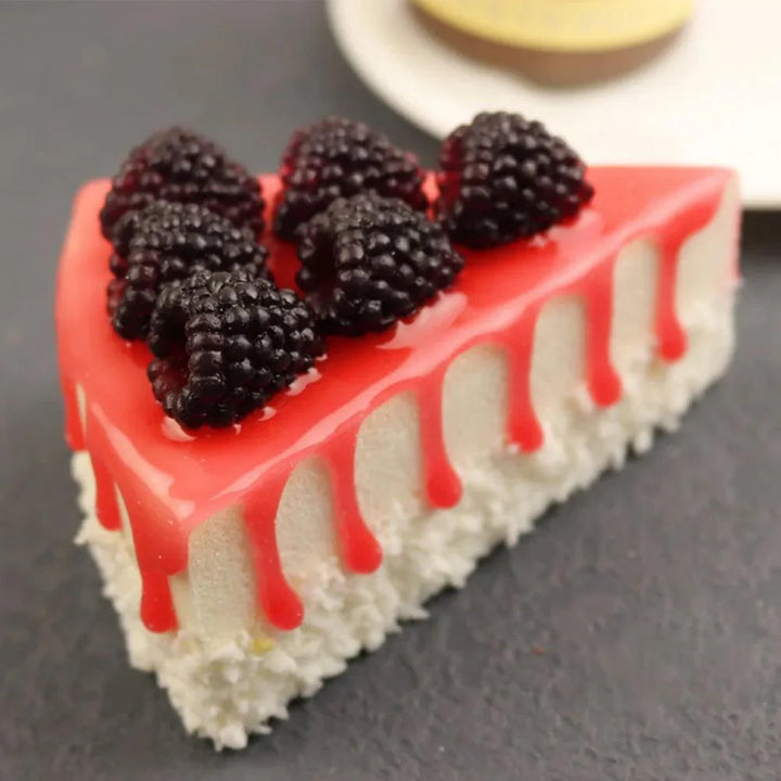 Lisslune | Realistic Synthetic Cake Decoration for Photography and Children - Artificial Fruit Dessert Props for Home Use