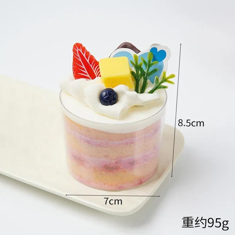 Lisslune | Charming Realistic Artificial Cupcake Decoration - 8.5 cm PVC Dessert Display