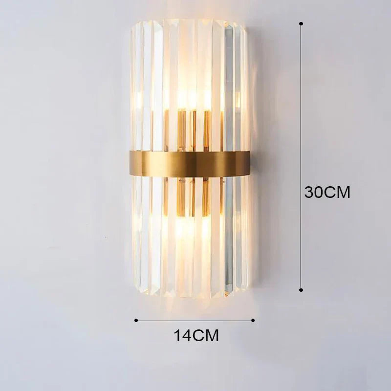 Lisslune | GoldenLuxe Elegant LED Wall Lamp | Luxurious Design in Gold | Stylish Wall Lighting