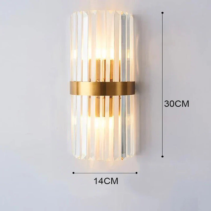 Lisslune | GoldenLuxe Elegant LED Wall Lamp | Luxurious Design in Gold | Stylish Wall Lighting