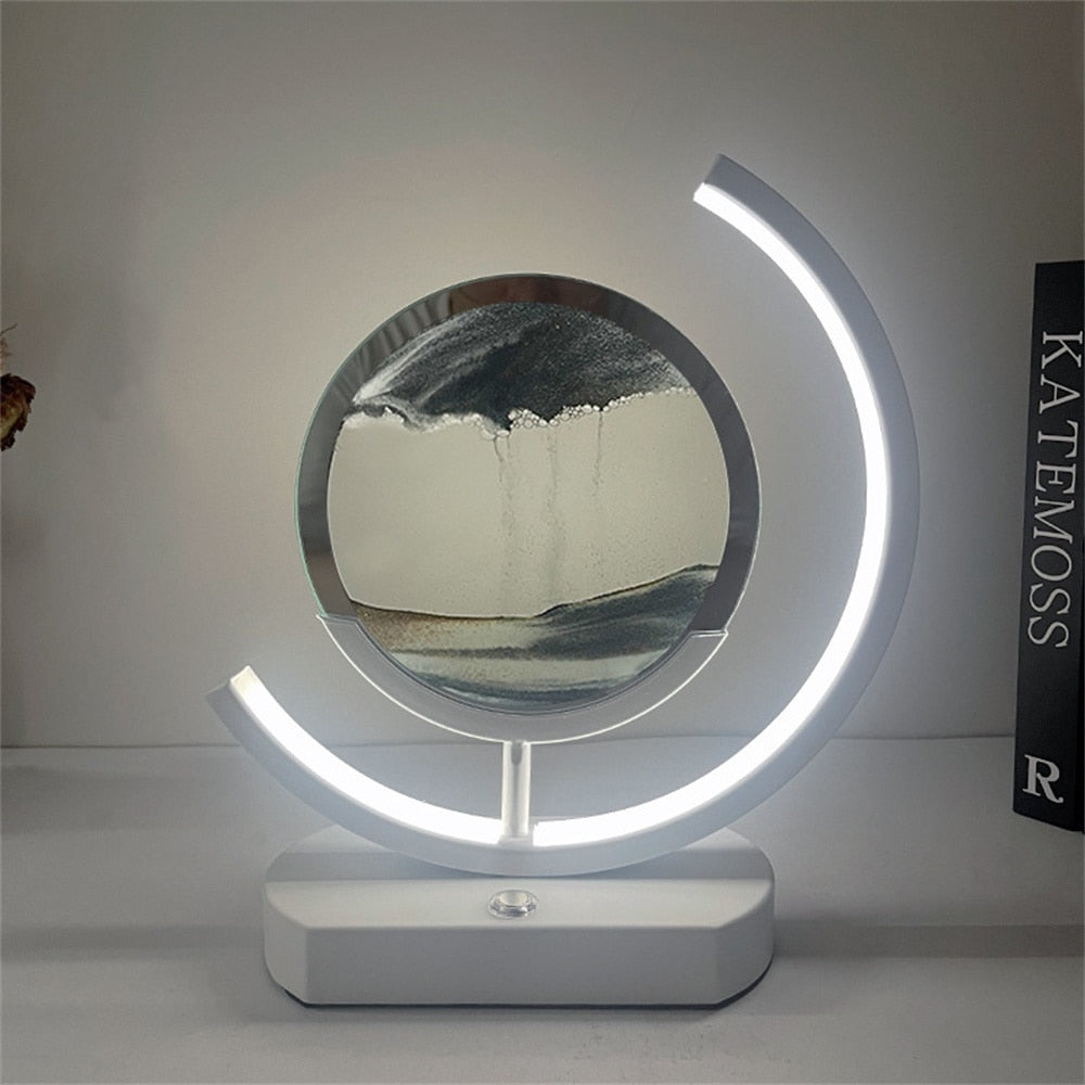 Lisslune | 3D LED Flowing Sand Art Table Lamp