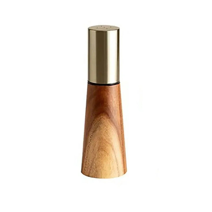 Lisslune | Elegant Acacia Wood and Stainless Steel Spice Mill Duo - Custom Grinding for Culinary Excellence