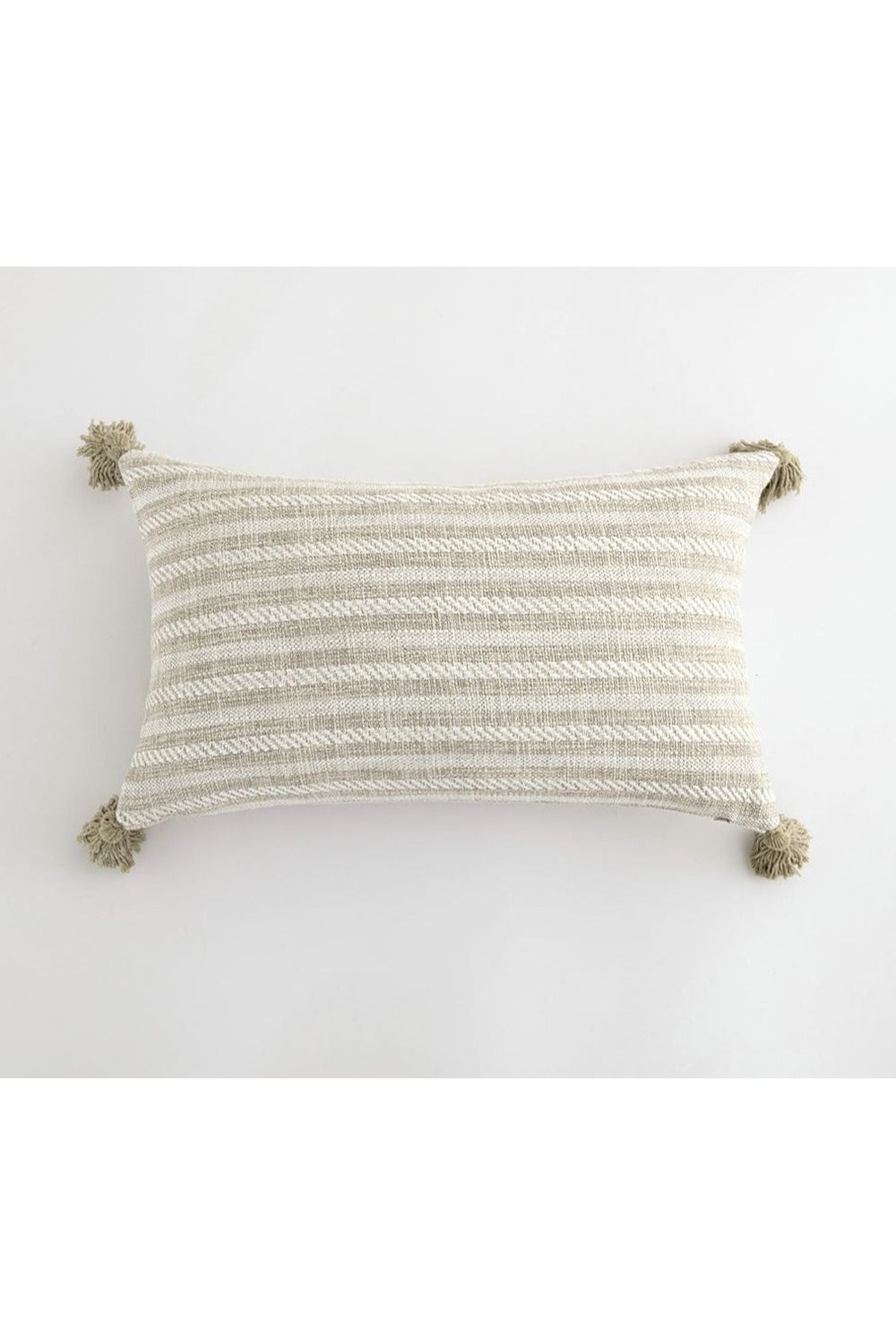 Lisslune | White Tassel Cushion Cover