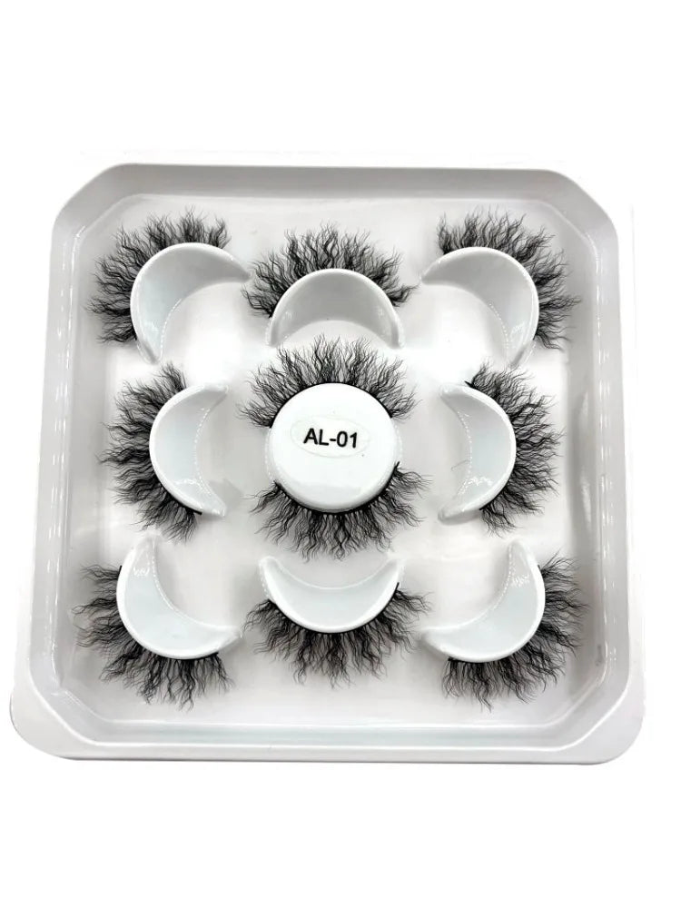 Rynx | New 5D Fluffy Curly Wool Lashes Minke Lashes Soft Natural Realistic Messy End Eye Extension Thick False Eyelashes Hotsale