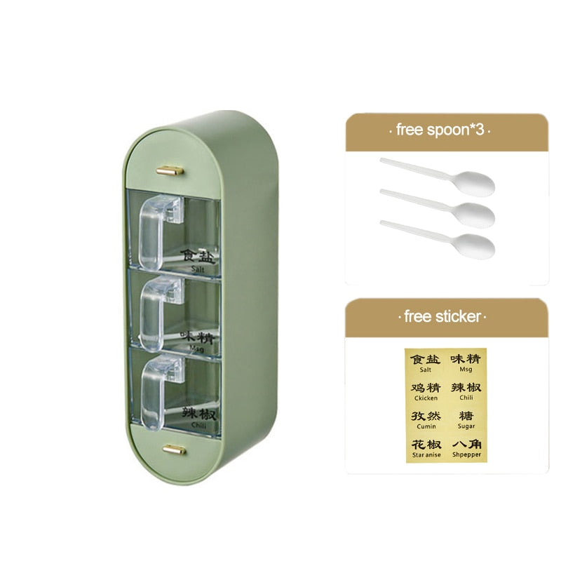 Lisslune | Kitchen Organizer Wall-Mounted Seasoning Station