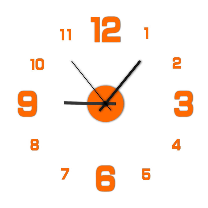 Lisslune | Frameless 3D Wall Clock + Number Wall Stickers