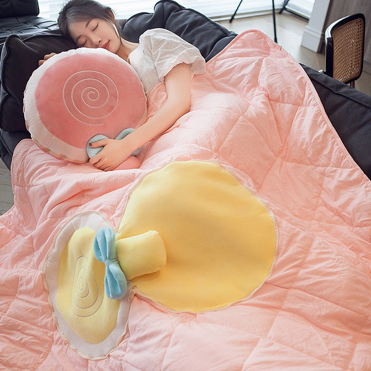 Lisslune | Nap Buddy Fruit Foldable Blanket Pillows