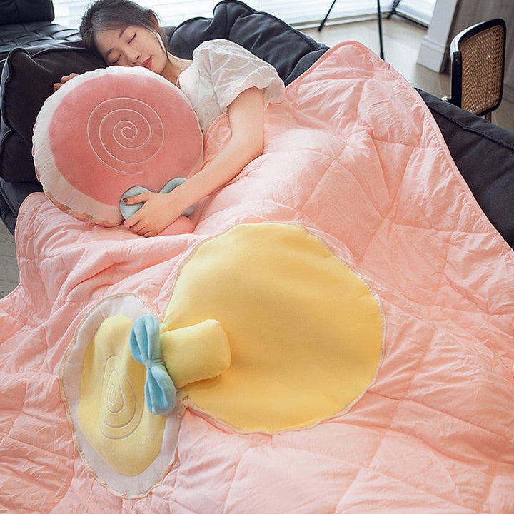 Lisslune | Nap Buddy Fruit Foldable Blanket Pillows
