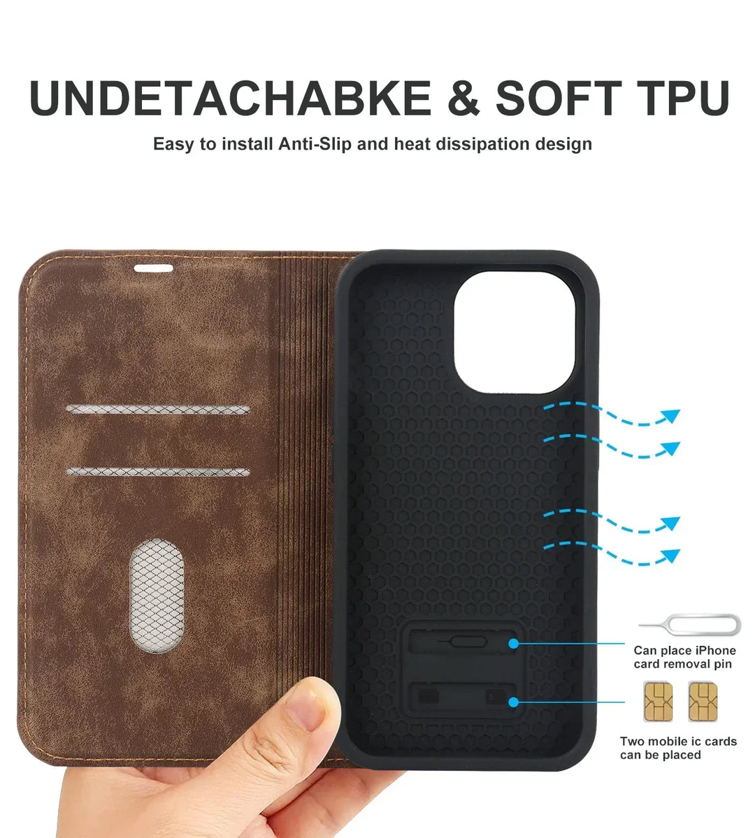 Lisslune | Magnetic Wallet Case MagSafe Wireless Charging- iPhone