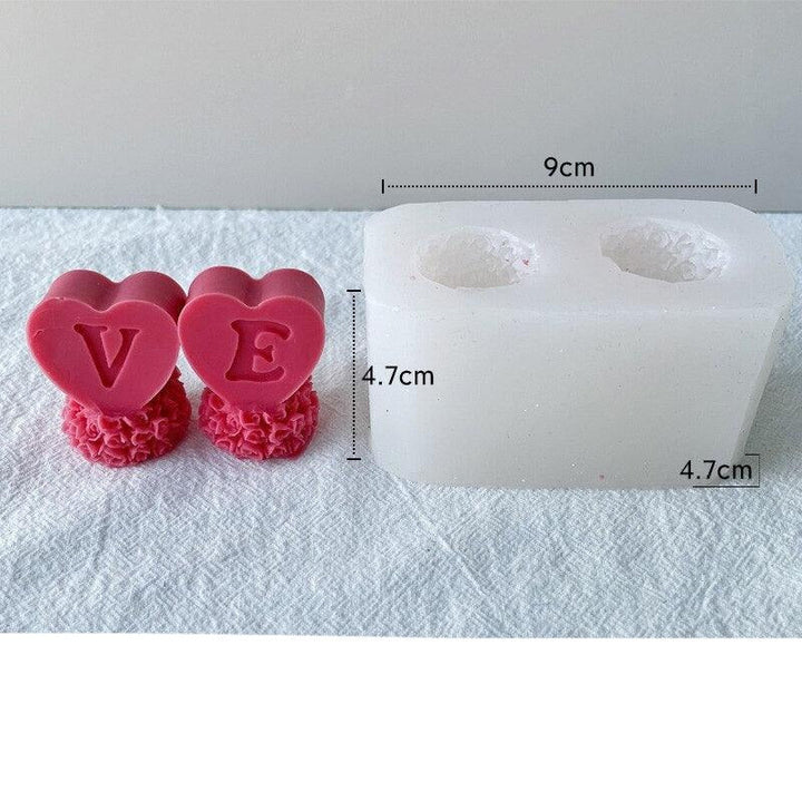 Lisslune | Rose Blossom Candles Craft Silicone Mold for Elegant DIY Creations