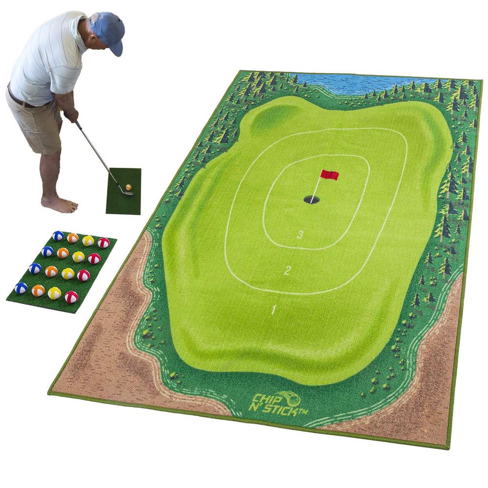 Lisslune | Golf mat including 16 Velcro balls