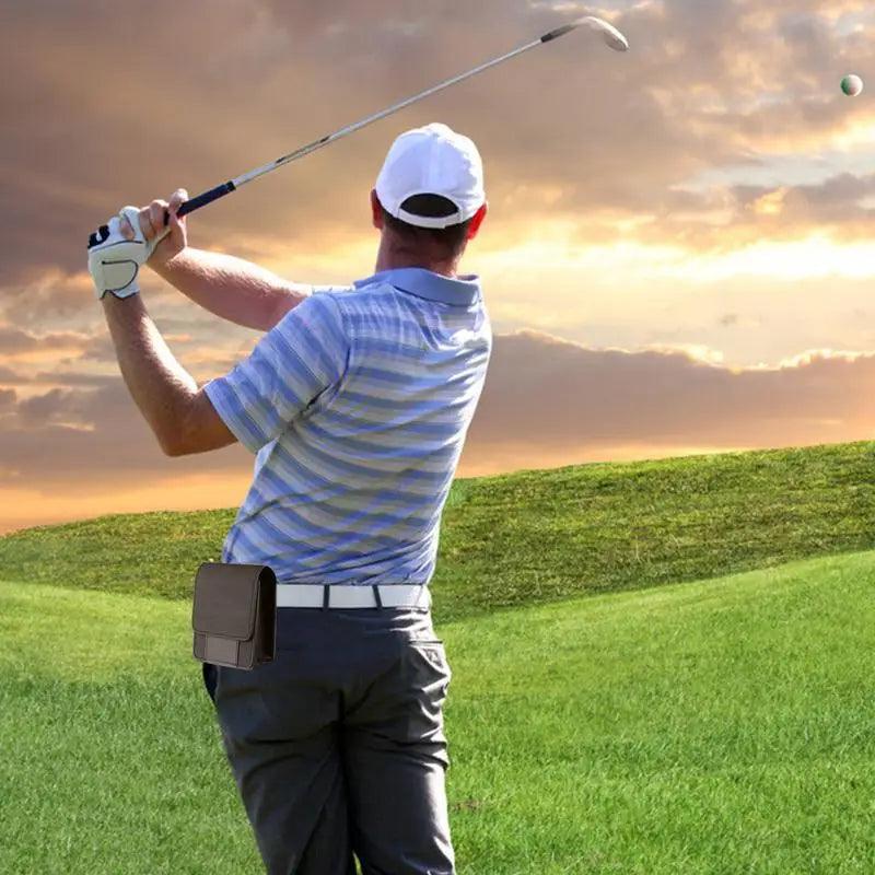 Lisslune | Luxurious waterproof golf rangefinder leather case with magnetic closure