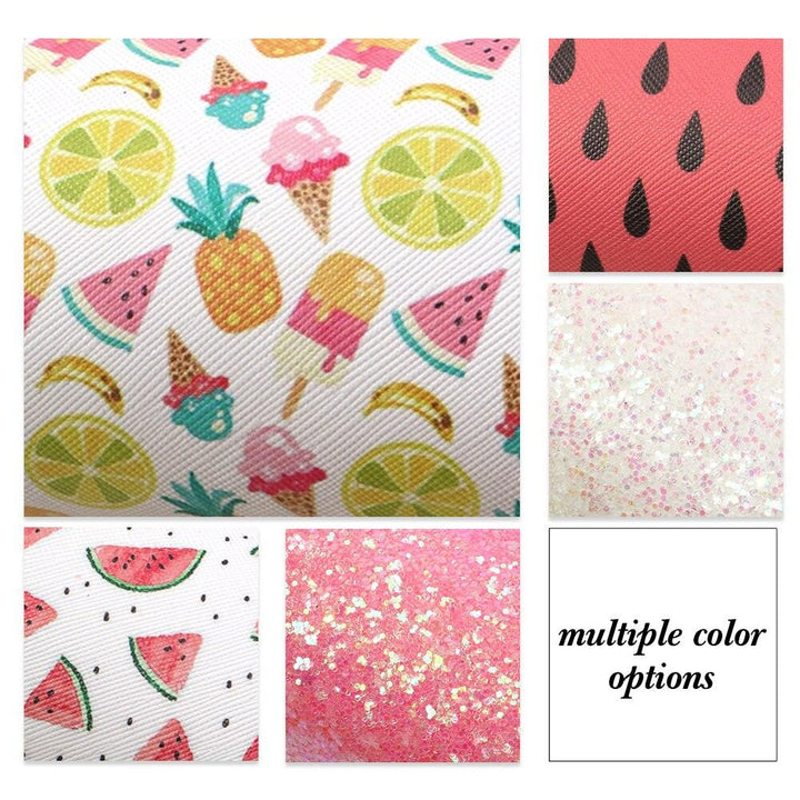Lisslune | Elegant fish scale dot faux leather craft kit for creative projects