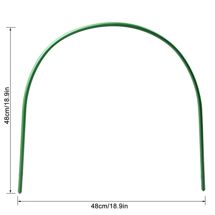 Rynx | Greenhouse Arch Plant Supports Grapevines Climbing Plastic Coated Steel Tube Arch Rack Vegetable Growth Garden Accessories