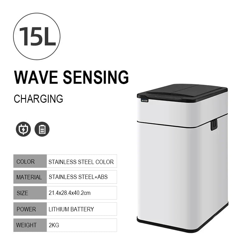 Lisslune | Smart Stainless Steel Automatic Sensor Trash Bin