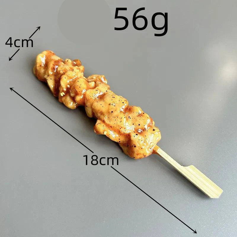 Lisslune | Japanese BBQ Skewer Simulation Model - Artificial Food Display Prop for Kitchen and Night Market