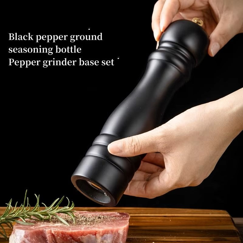 Lisslune | Salt and Pepper Mill Set – Manual Spice Mill made of Wood with Ceramic Grinder & Adjustable Grinding Degree