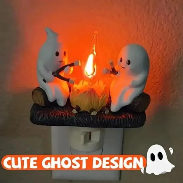 Rynx | Halloween Decoration GHOST ROASTING CAMPFIRE MORES Chost Design Lamp Halloween Home Decor