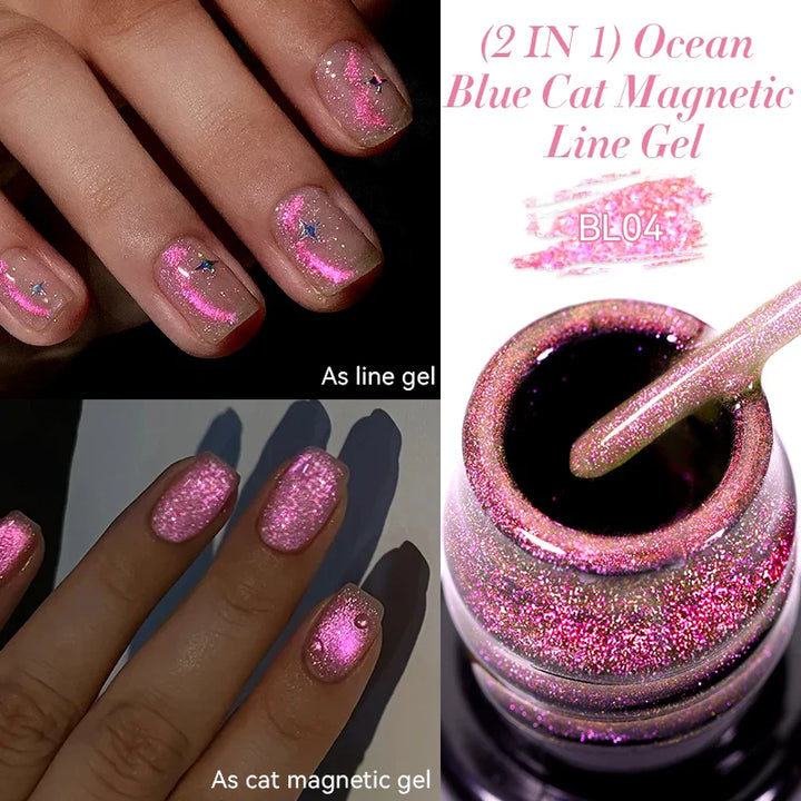 Rynx | 5ML Silver Metallic Painter Liner Gel Nail Polish Super Bright Mirror Drawing Gel Semi Permanent Line French Nail Art
