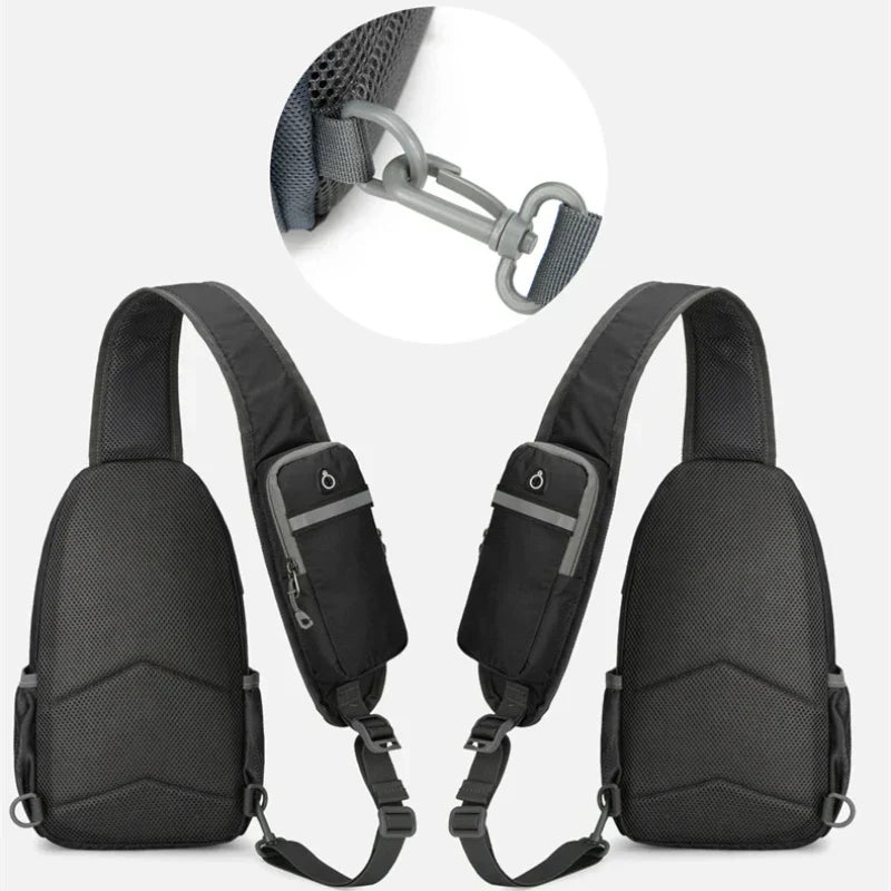 Lisslune | SecurePack | Anti-Theft Waterproof Multi-Pocket Shoulder Backpack – Lightweight Crossbody Travel Bag