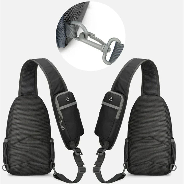 Lisslune | SecurePack | Anti-Theft Waterproof Multi-Pocket Shoulder Backpack – Lightweight Crossbody Travel Bag