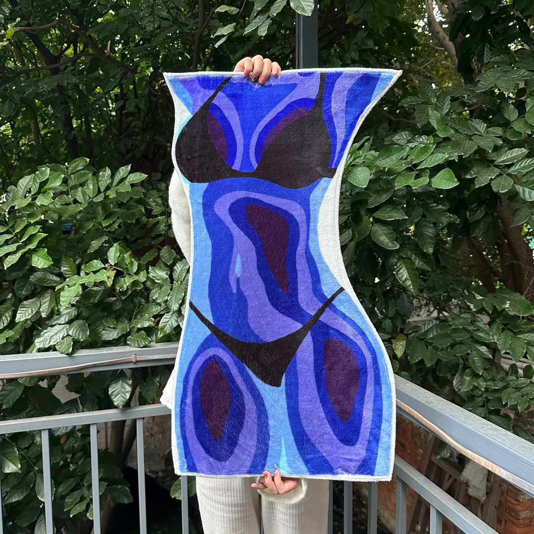 Rynx | Sexy Flowing Colored Rug Digital Printing Technology Simple Housewarming Gift Handmade Non-Slip Decorative Rug