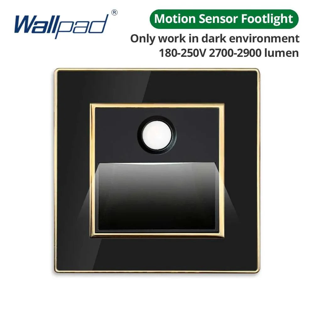 Lisslune | Luxurious black acrylic interchangeable panel with golden accents and universal sockets - 220V, multiple socket, modern design - Illuminated control panel with USB charging function