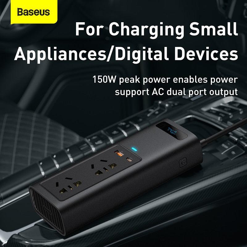 Lisslune | 150W Car Power Inverter with LED Display - The essential travel companion for all your charging needs