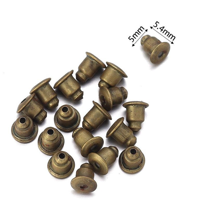 Lisslune | 500 Rubber Earring Back Stoppers: Essential Materials for Comfortable and Secure Jewelry Creations