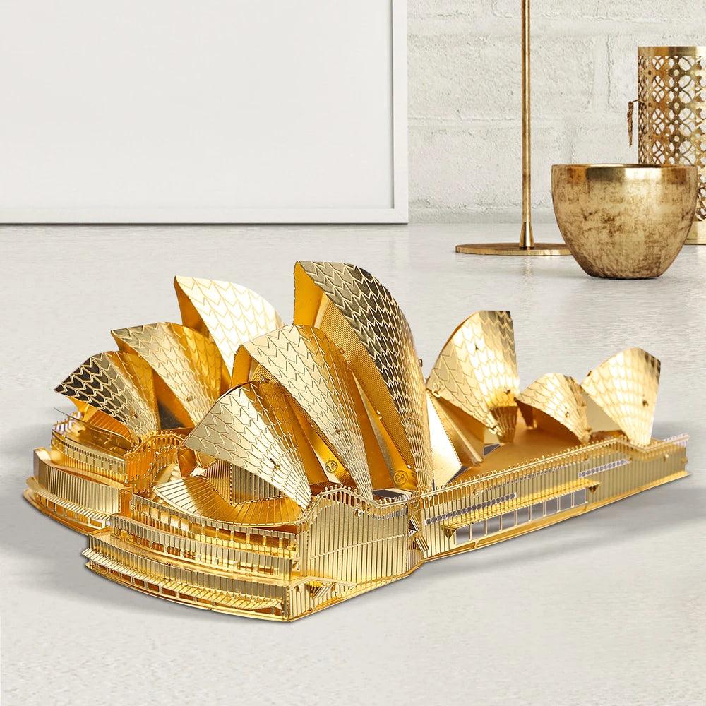 Lisslune | Sydney Opera House 3D Metal Puzzle Kit - Elegant DIY Model for Creative Minds