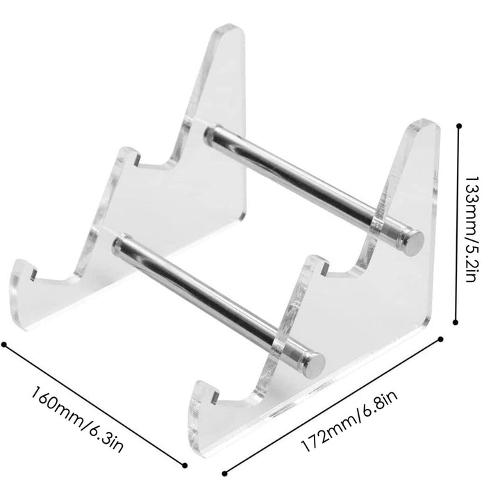 Lisslune | Striped 3-Tier Clear Acrylic Keyboard Display Holder