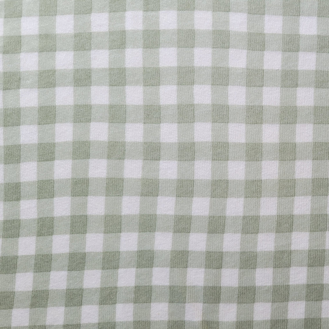 Lisslune | Sage Green Gingham - Bedwetting Mat