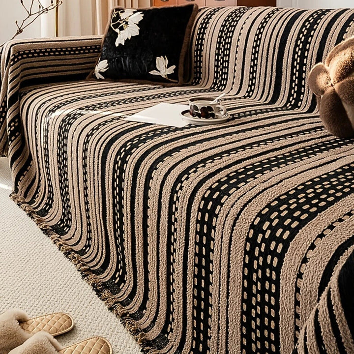 Lisslune | Sahara Style Plush Boho Sofa Cover Blanket