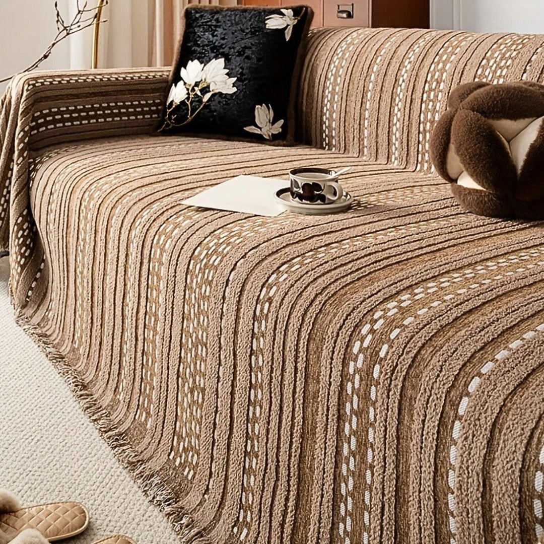 Lisslune | Sahara Style Plush Boho Sofa Cover Blanket