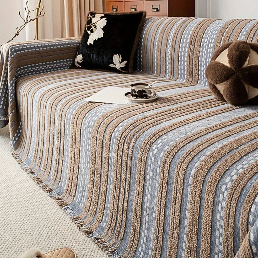 Lisslune | Sahara Style Plush Boho Sofa Cover Blanket