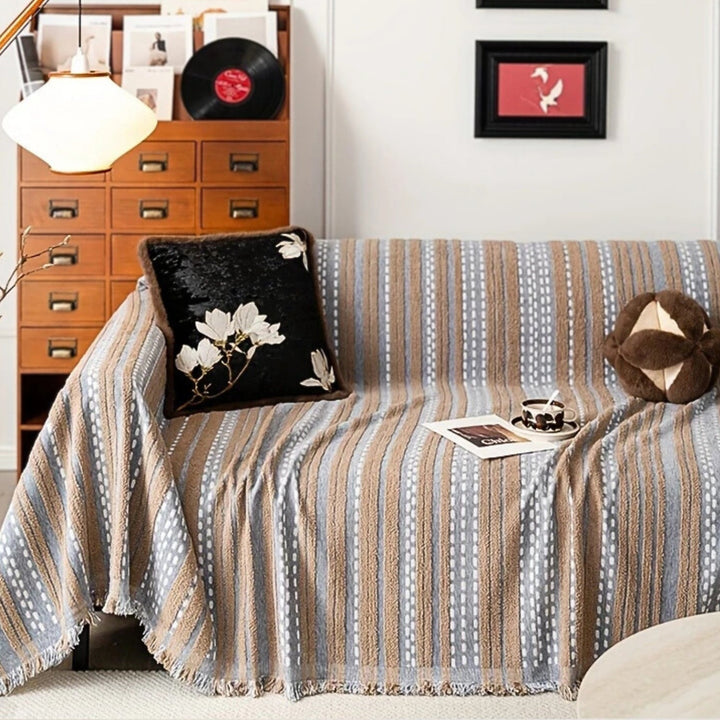 Lisslune | Sahara Style Plush Boho Sofa Cover Blanket