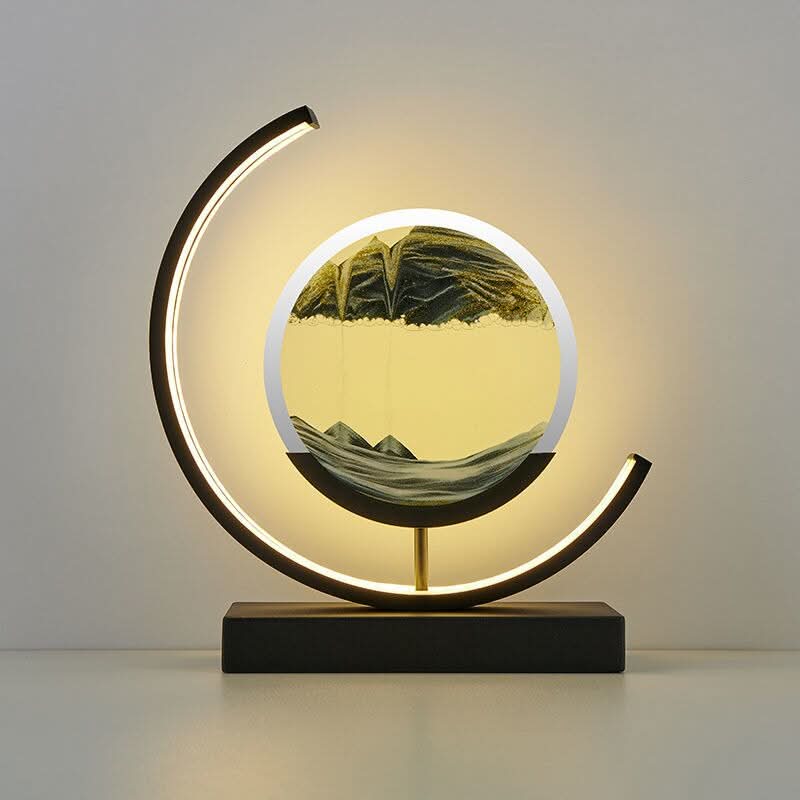 Lisslune | LED Sand Art Desk Lamp – Soothing Motion Light