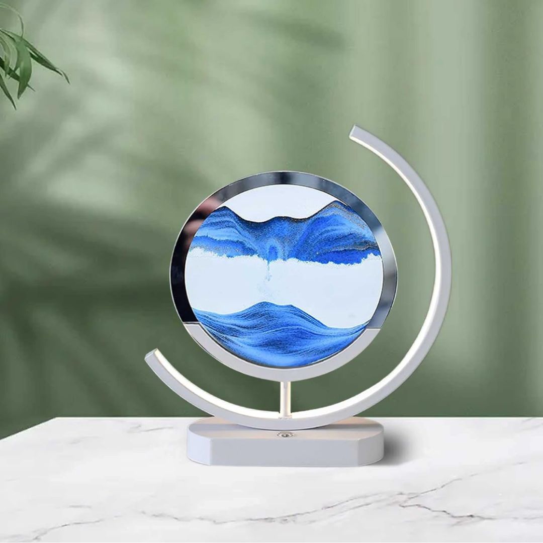 Lisslune | Deep Sea Sandscapes: Illuminated Sand Art for Serene Home Decor