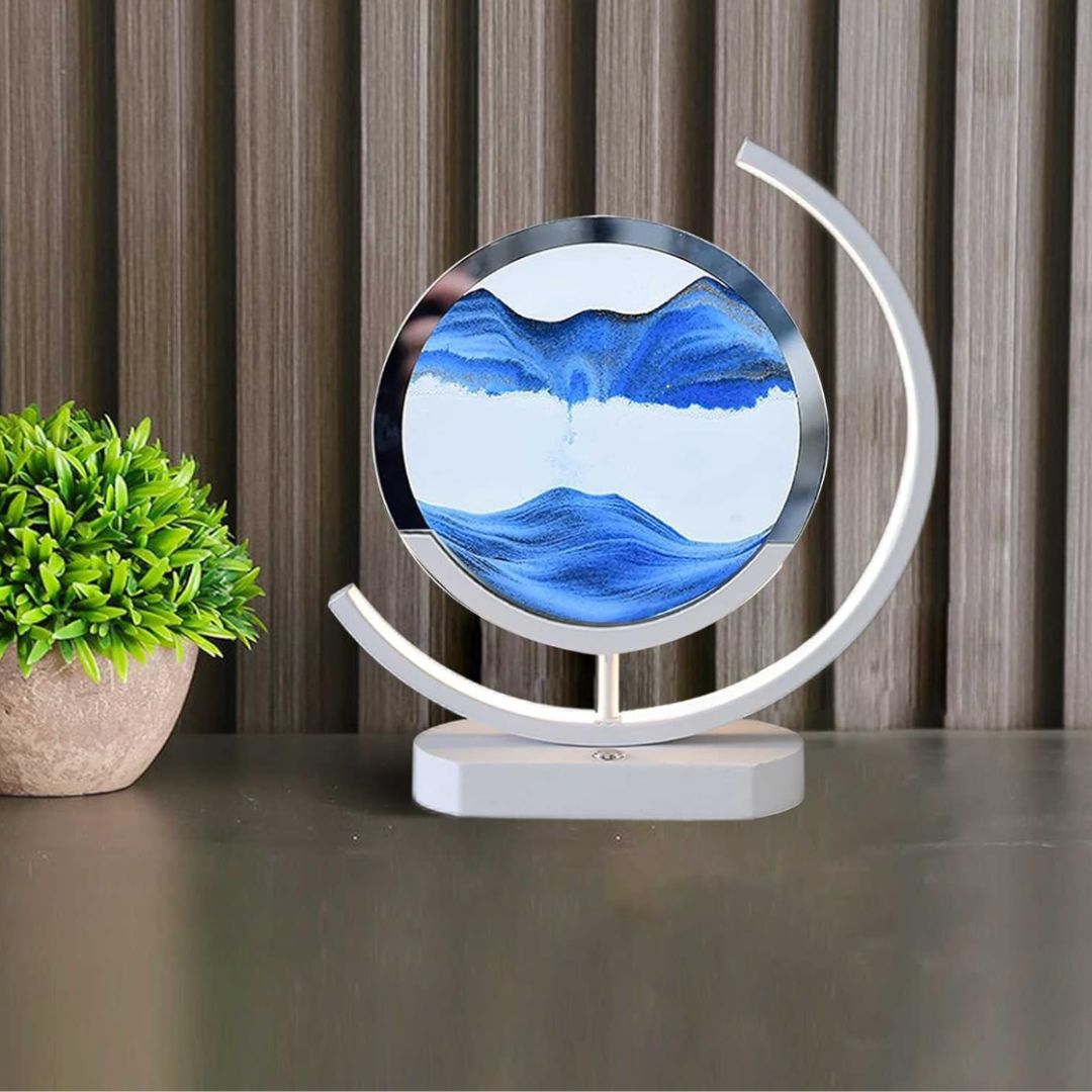 Lisslune | Deep Sea Sandscapes: Illuminated Sand Art for Serene Home Decor