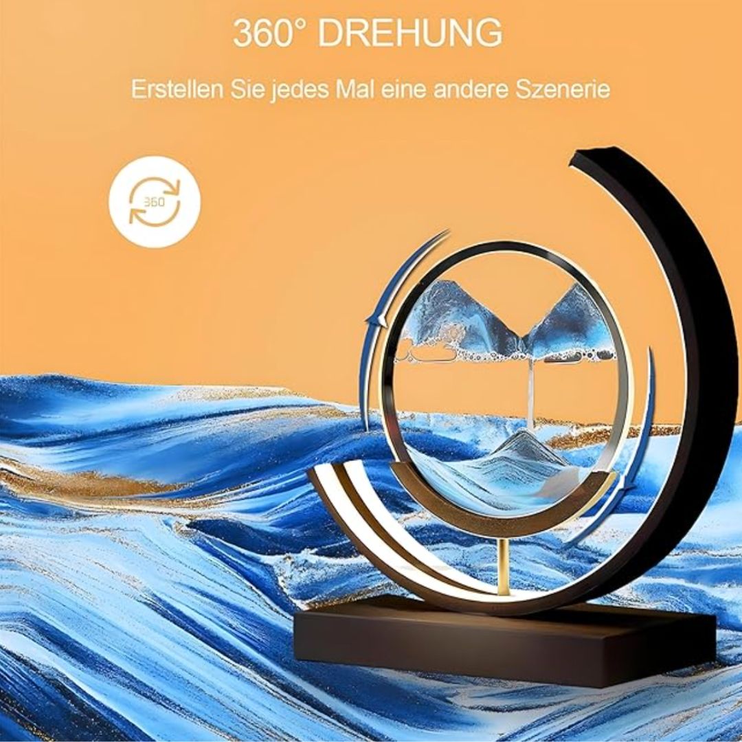 Lisslune | Deep Sea Sandscapes: Illuminated Sand Art for Serene Home Decor